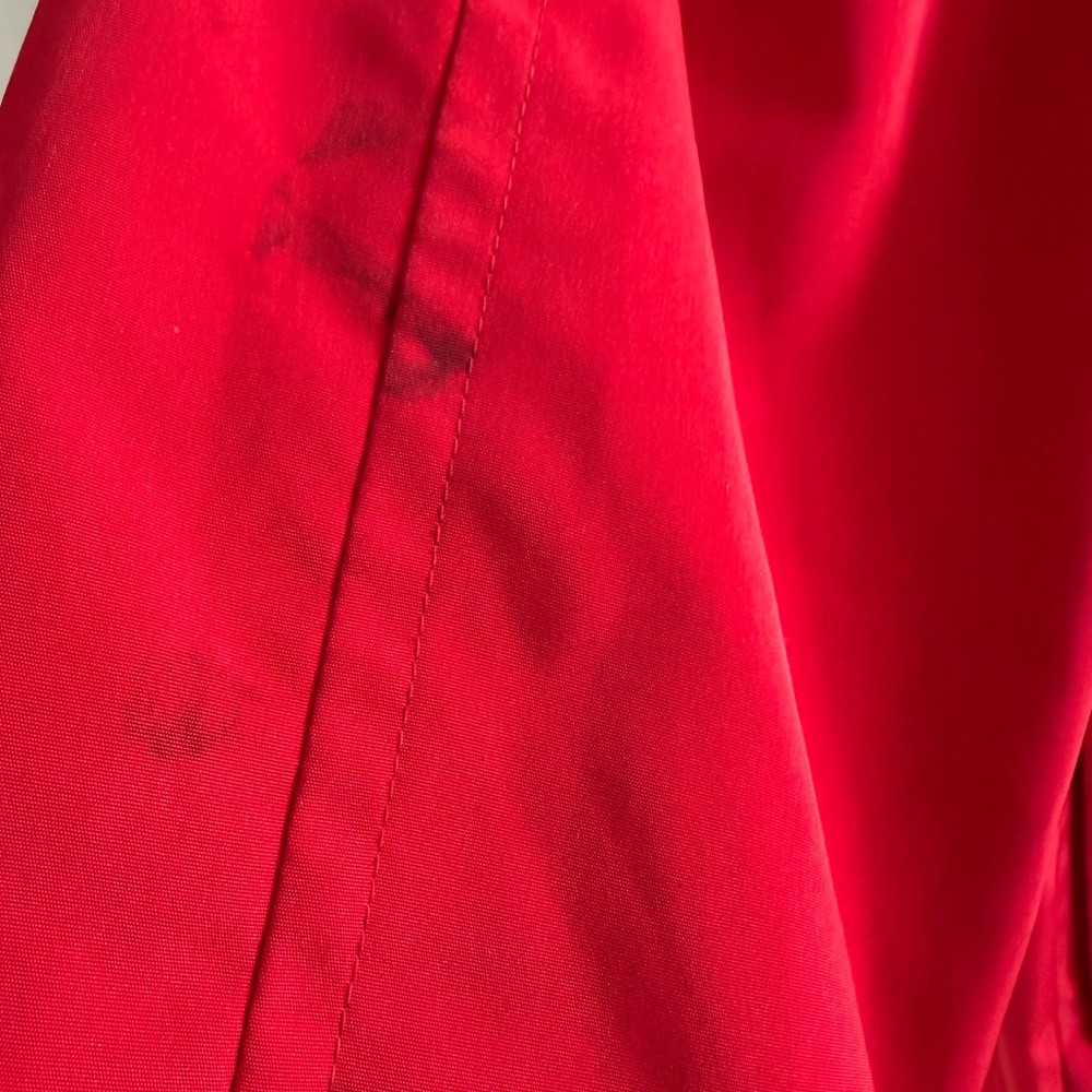 London Fog Women's Vibrant Red Trench Coat Size L - Picture 4 of 7